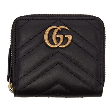 gucci zip around wallet small|Gucci gg marmont wallet.